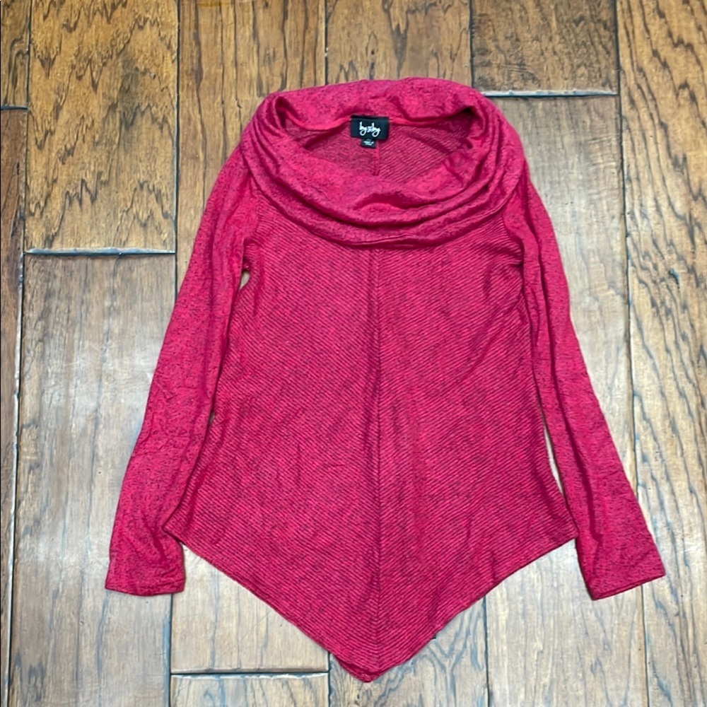 NWOT by and by women’s oversized cowl neck long sleeve asymmetrical sweatshirt